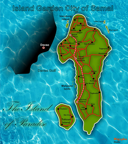 Samal Island Map
